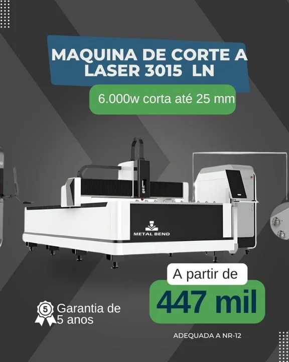 Máquina de cortar chapa de aço no Paraná